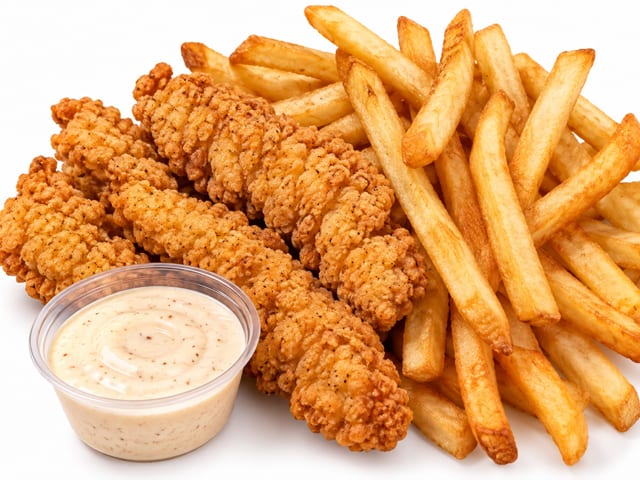 Chicken Tenders w/Fries.