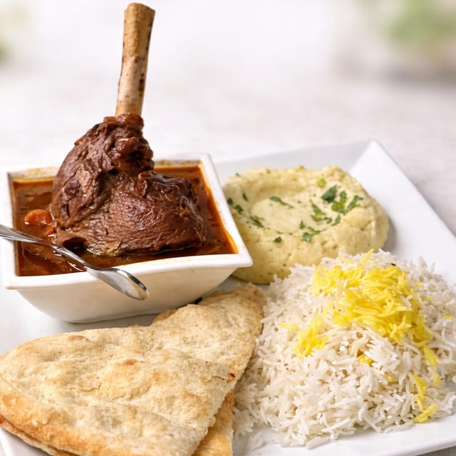 Lamb Shank Plate.